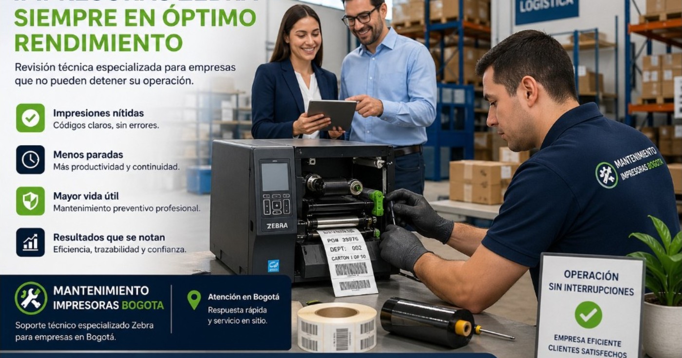 Cuándo una impresora Zebra necesita revisión técnica