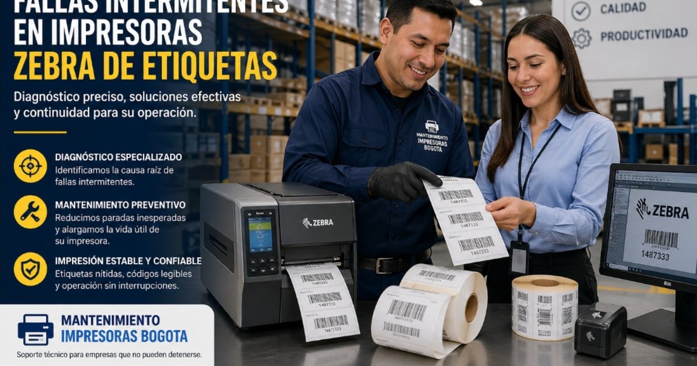 Fallas intermitentes en impresoras Zebra de etiquetas