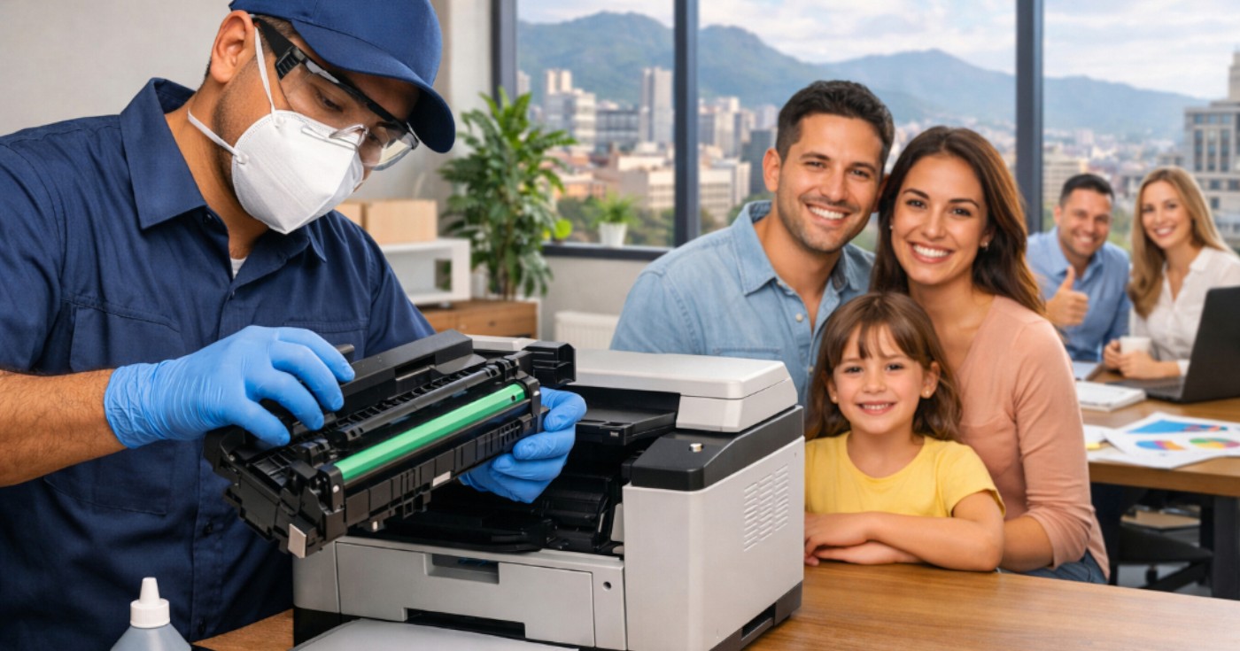 no manipules el toner sin proteccion