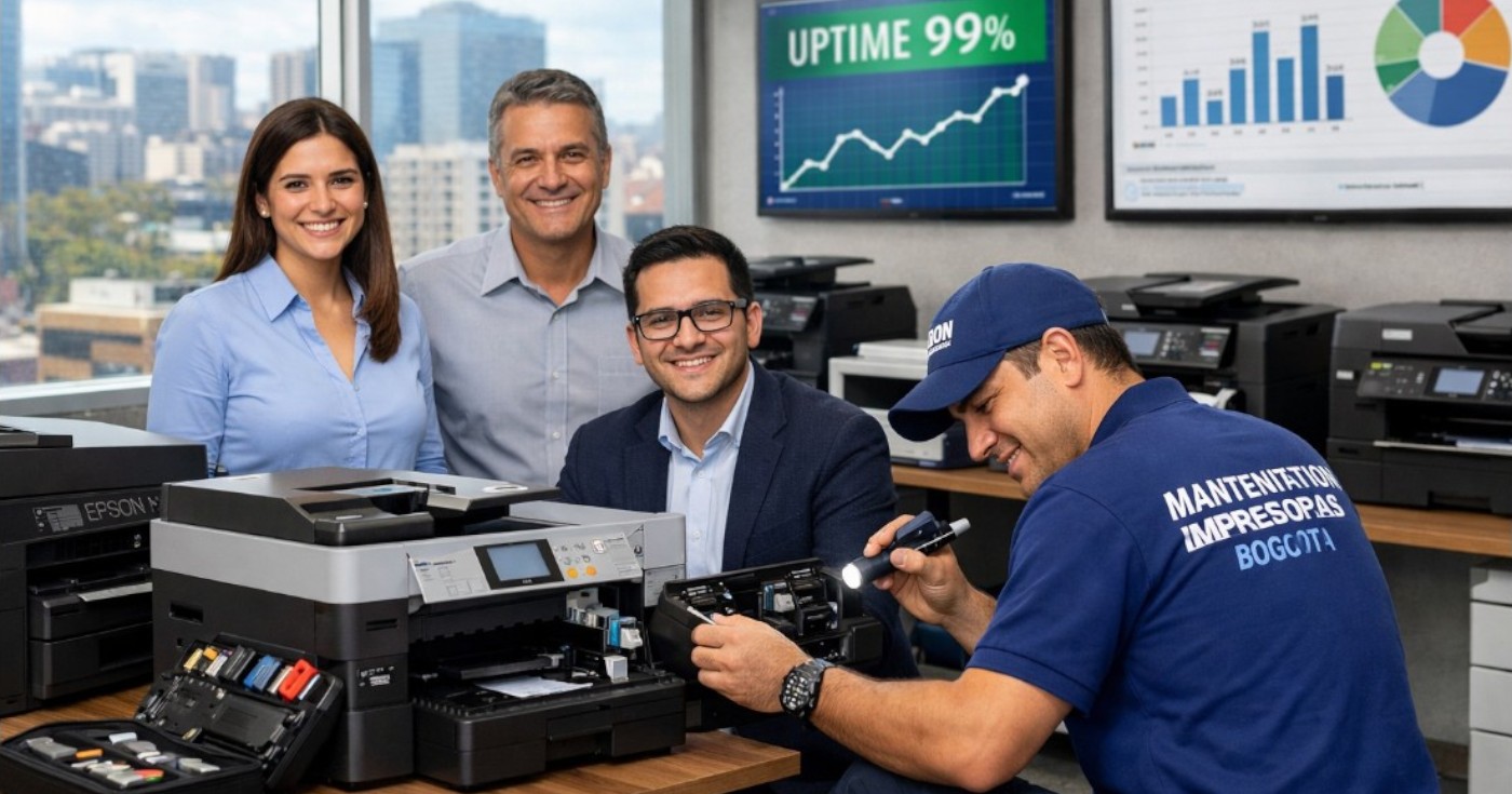Plan estratégico de mantenimiento Epson para empresas grandes
