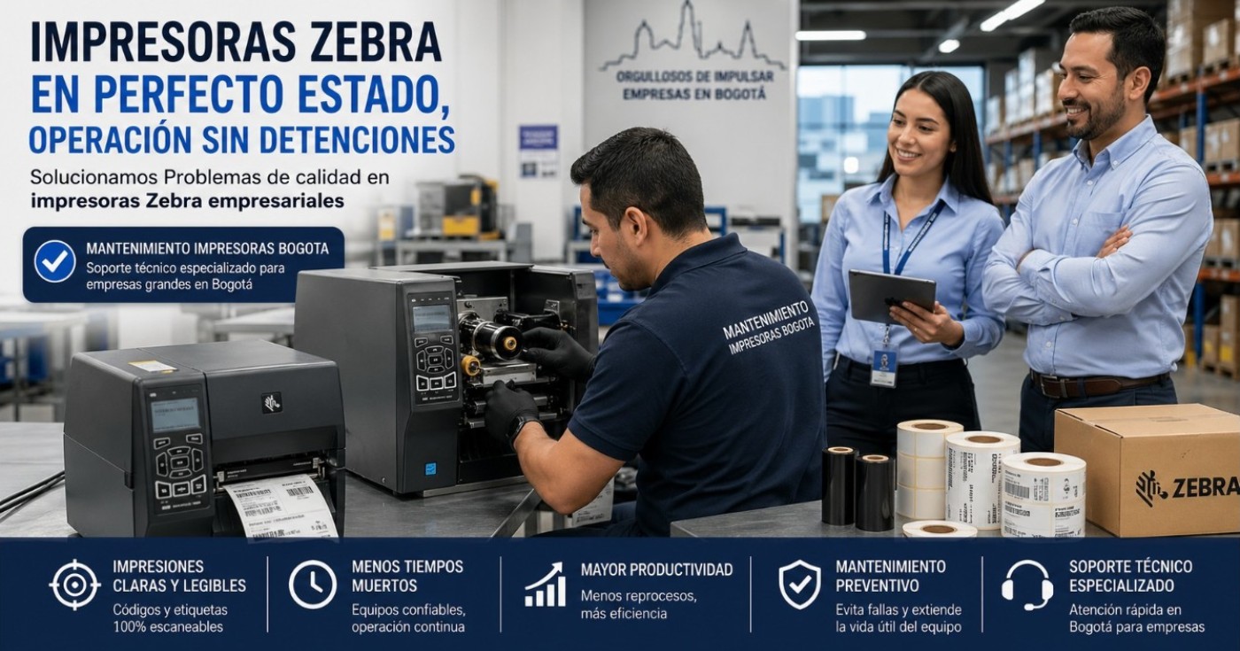 Problemas de calidad en impresoras Zebra empresariales