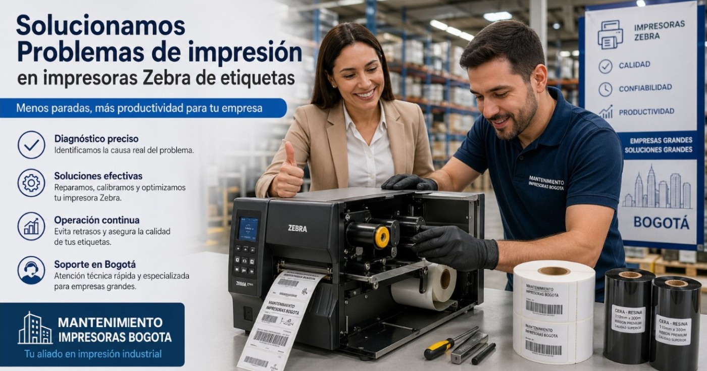 Problemas de impresión en impresoras Zebra de etiquetas