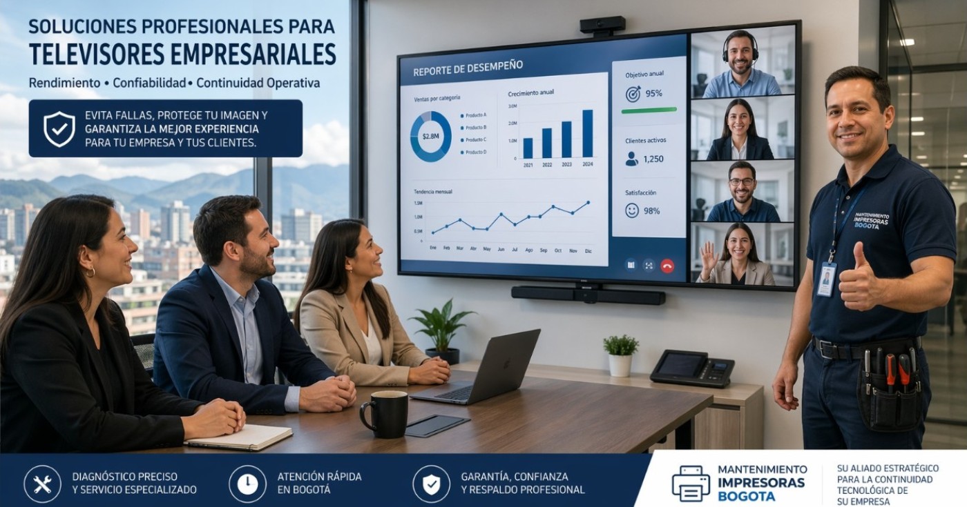Problemas frecuentes en televisores empresariales