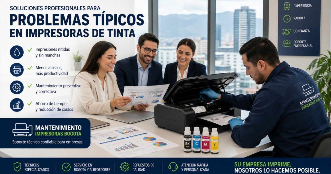 Problemas típicos en impresoras de tinta