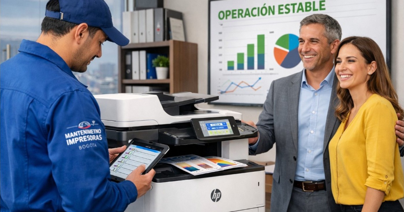 Revisión especializada HP en equipos multifunción corporativos