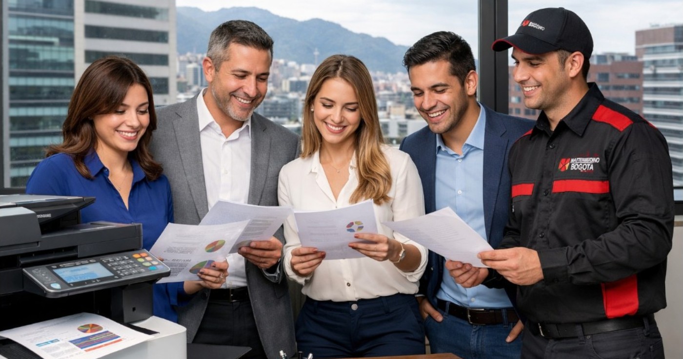 Revisión profesional de calidad de impresión en equipos Kyocera empresariales