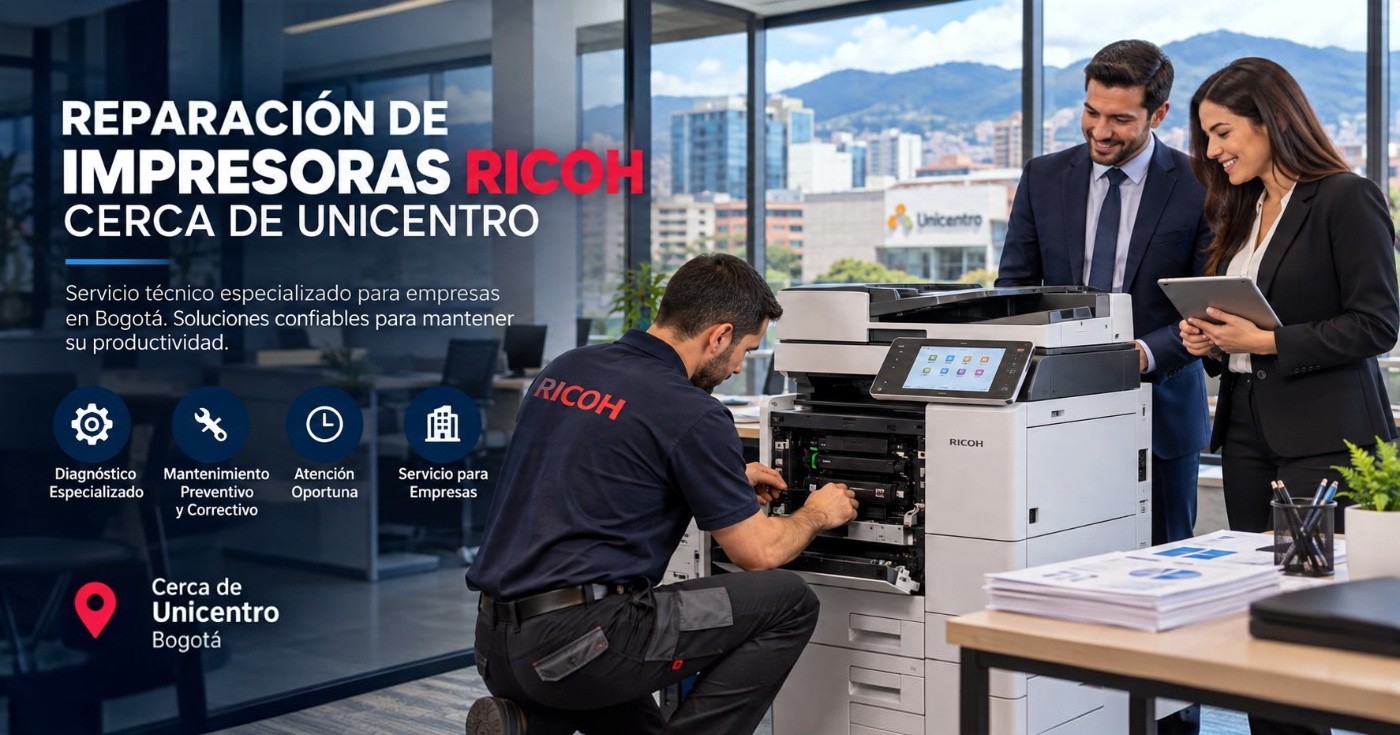 reparación de impresoras Ricoh cerca de Unicentro
