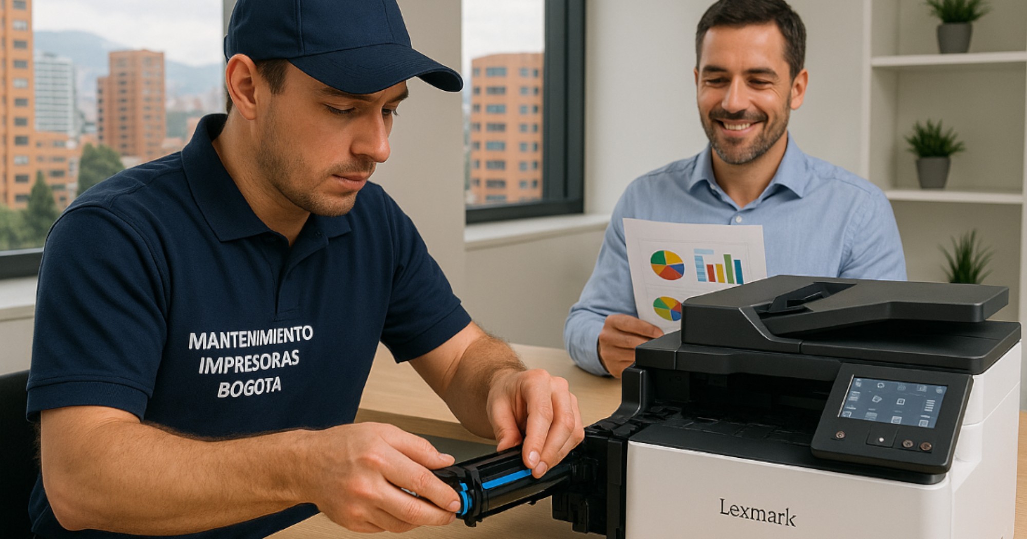 arreglo de impresoras Lexmark multifuncionales