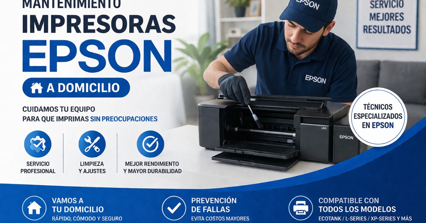mantenimiento de impresora Epson a domicilio en Bogotá con servicio técnico profesional