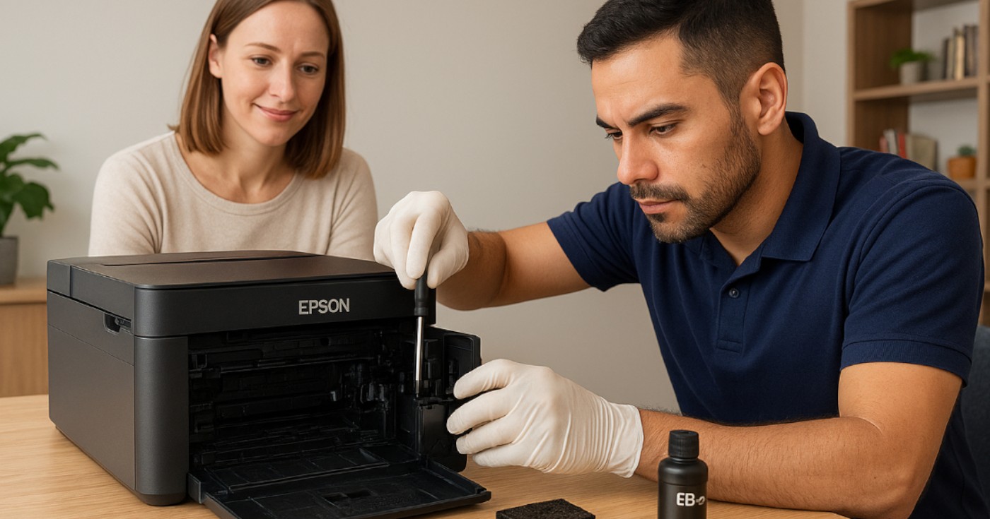 diagnostico error “almohadillas llenas” en Epson