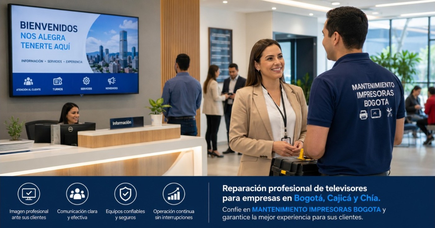  Empresas que utilizan televisores para atención al público y necesitan reparacion