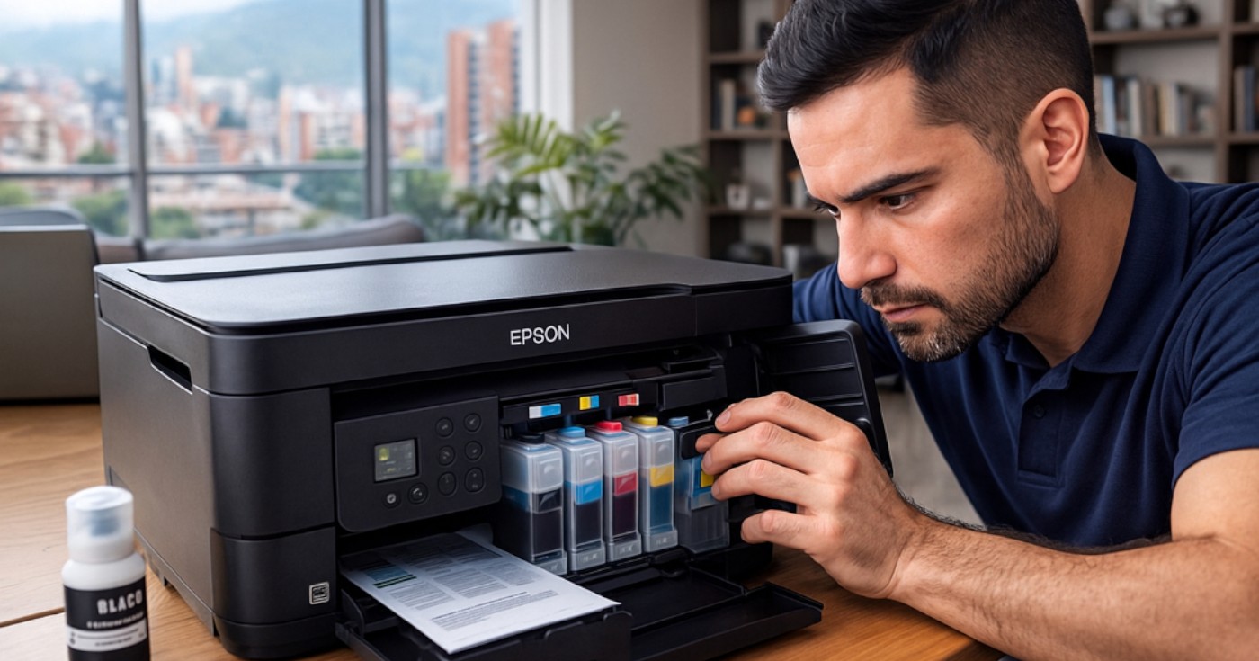 limpieza técnica de sistema de tinta Epson
