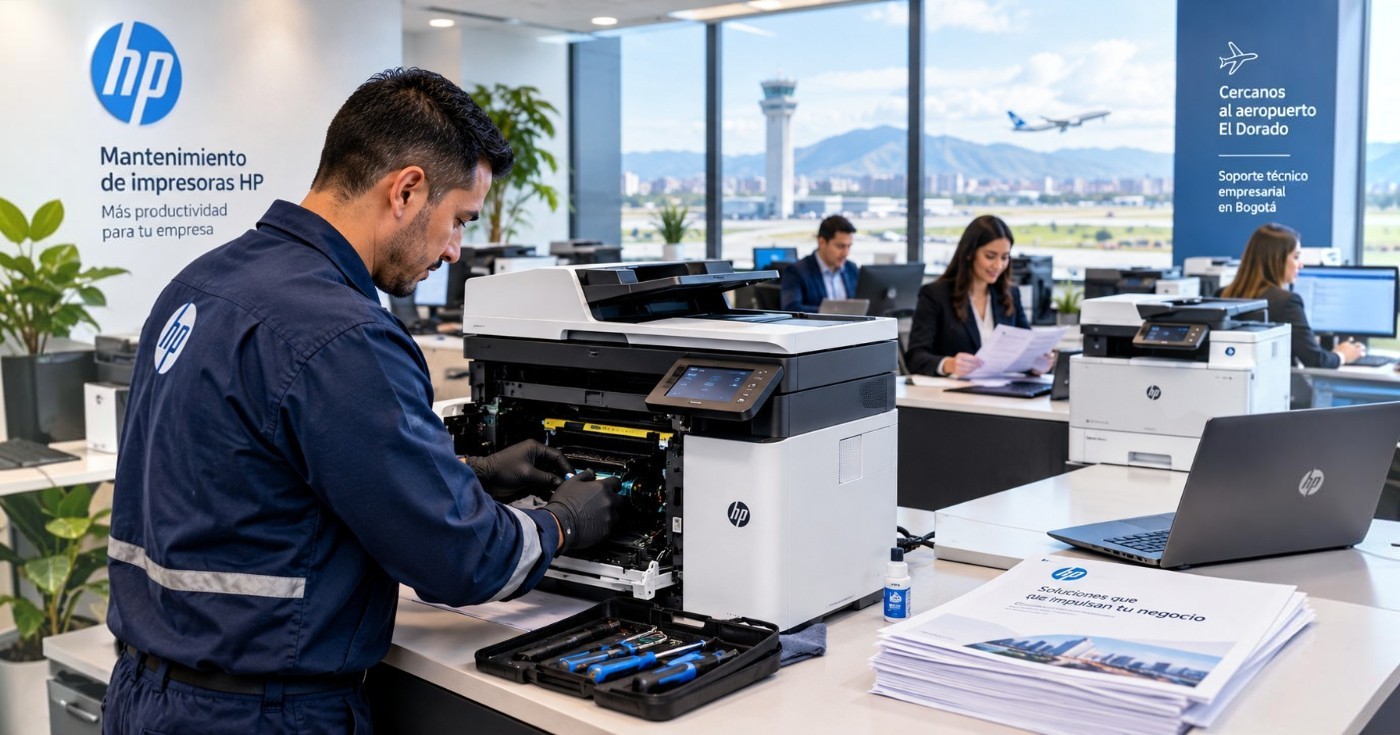 Mantenimiento de impresoras hp para oficinas cerca del aeropuerto El Dorado