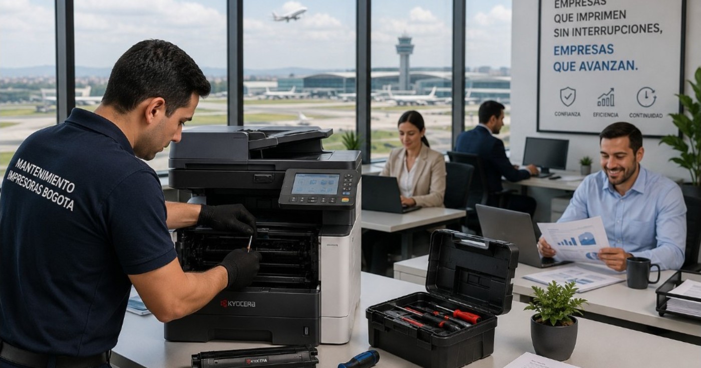 Mantenimiento de impresoras Kyocera para oficinas cerca del aeropuerto El Dorado