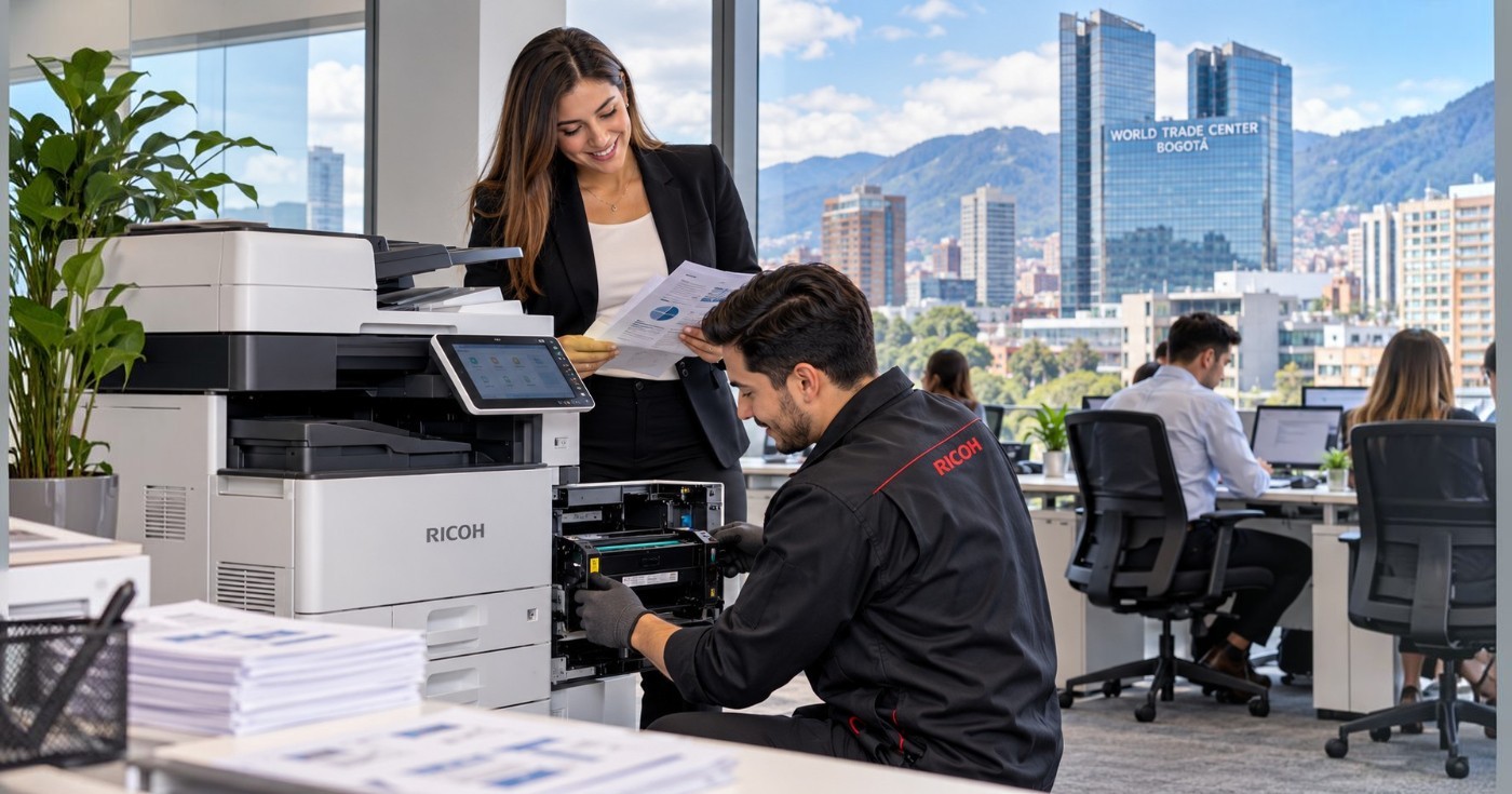 Mantenimiento de impresoras ricoh para empresas cerca del World Trade Center Bogotá