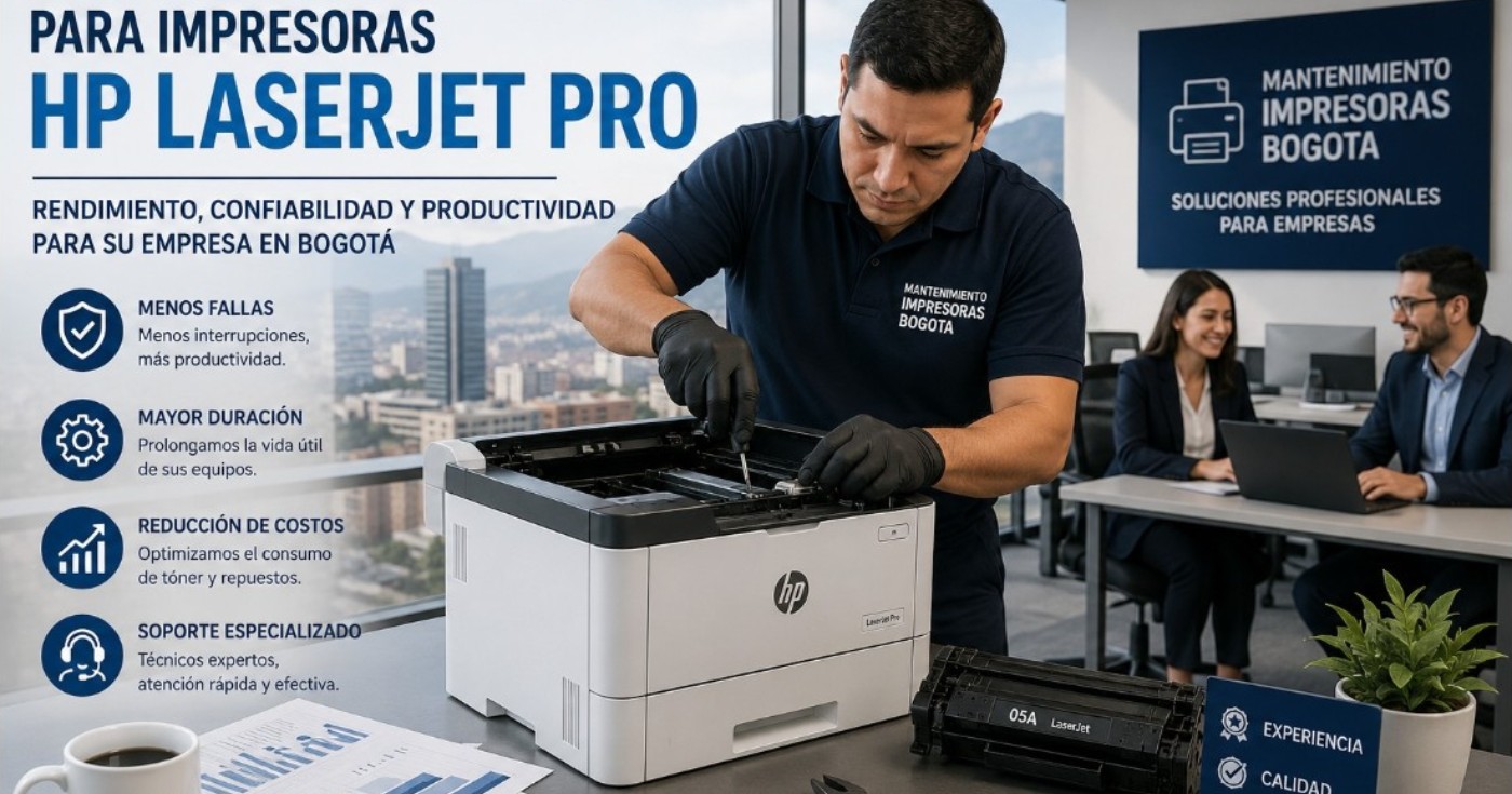 Mantenimiento profesional para impresoras HP LaserJet Pro