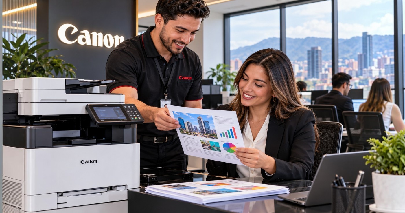 reparación de impresoras Canon que imprimen con líneas o colores incorrectos