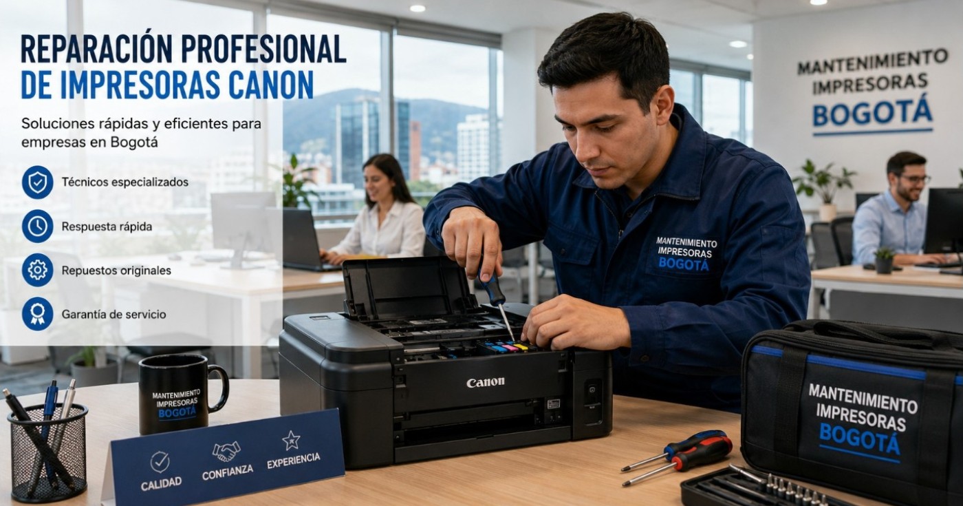 Reparación de impresoras Canon que no reconocen los cartuchos