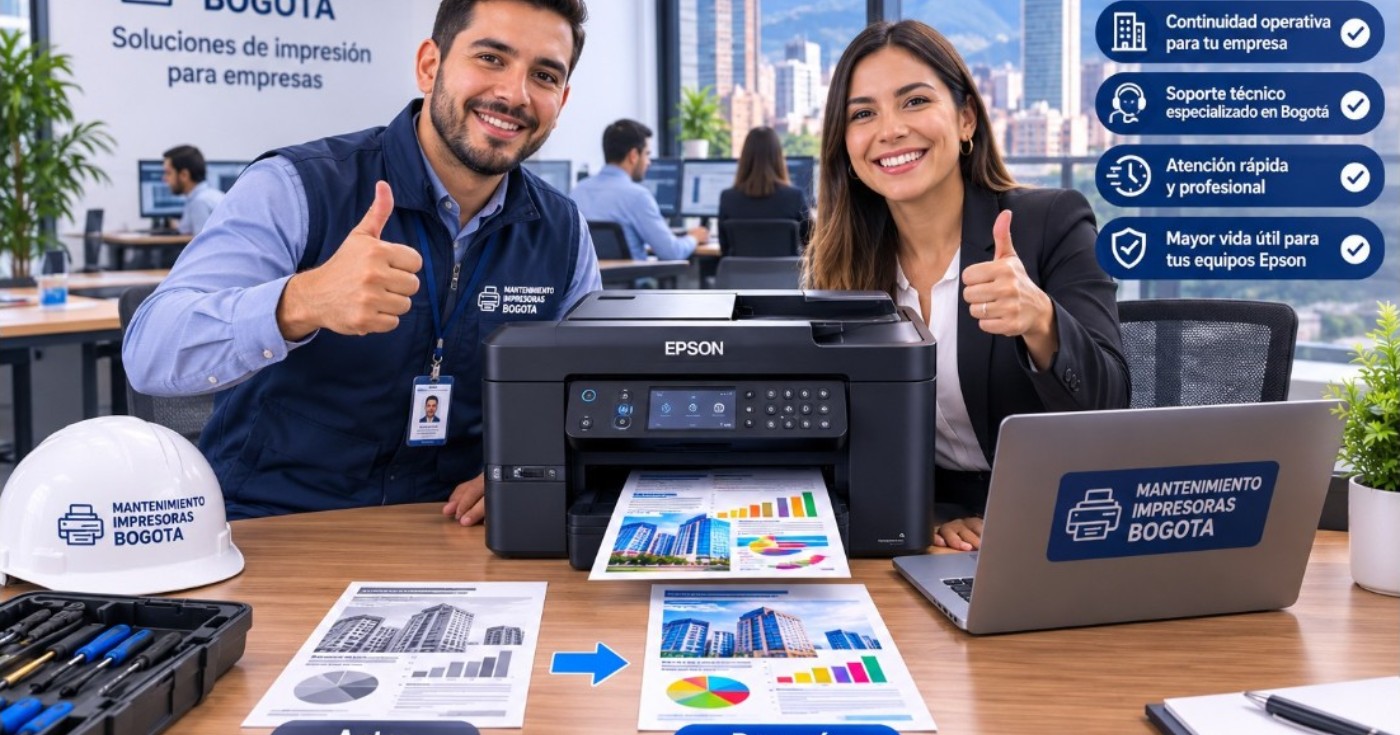 Reparación de impresoras Epson que imprimen solo un color