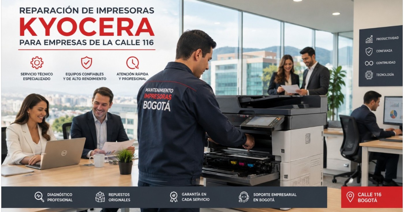 reparación de impresoras Kyocera para empresas de la Calle 116
