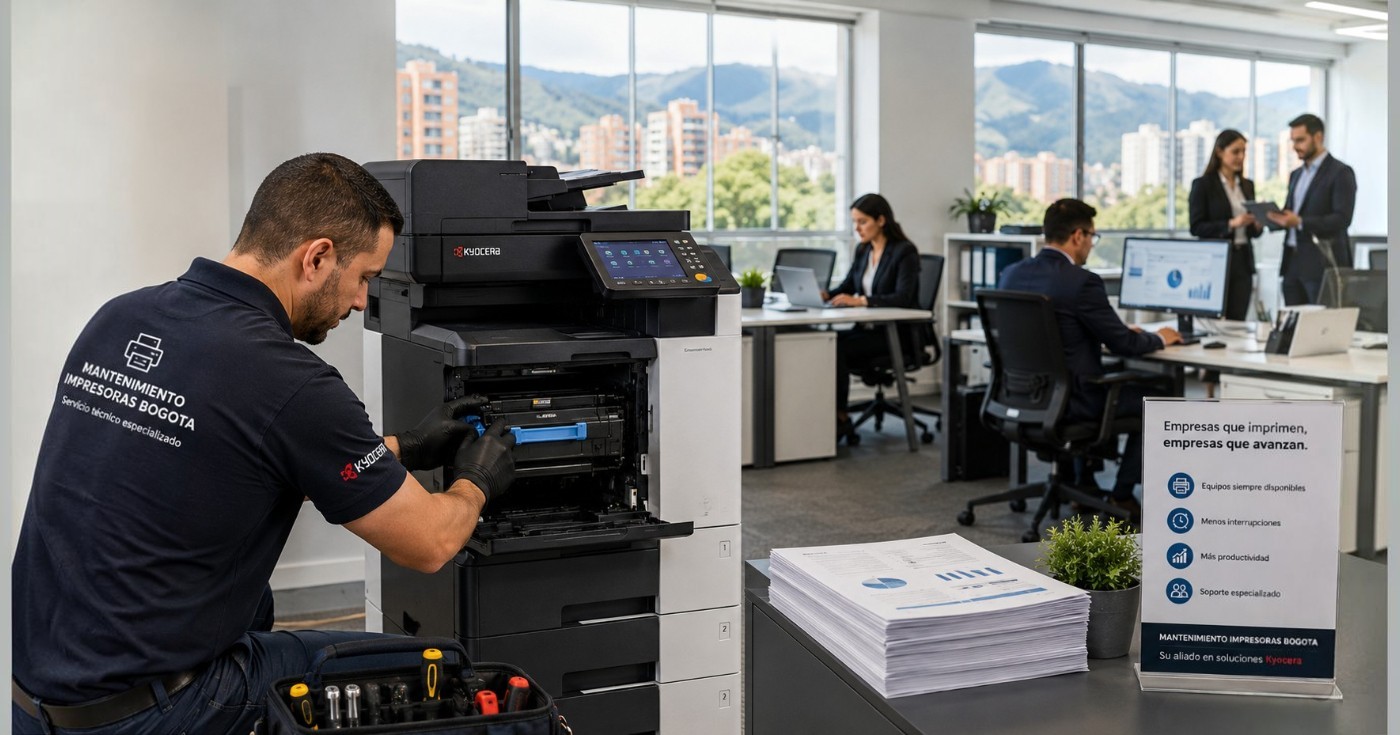 Reparación de impresoras Kyocera para empresas en Cedritos