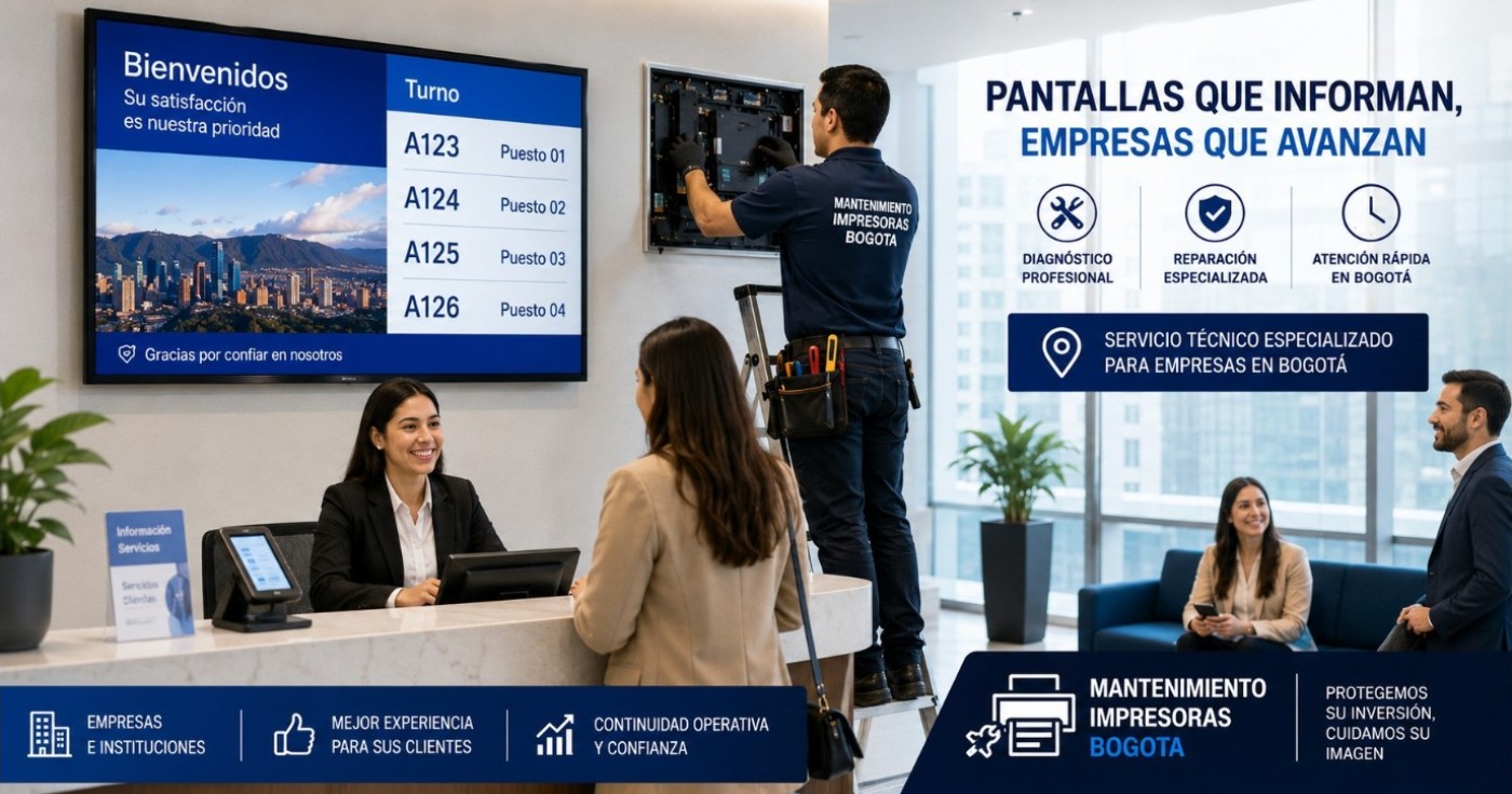 Reparación de pantallas utilizadas para atención al cliente