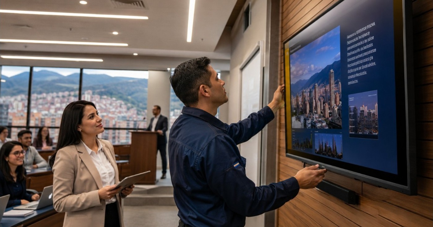 Reparación de televisores instalados en universidades