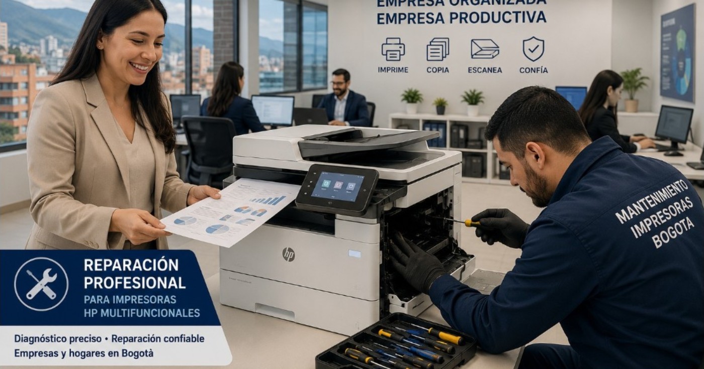 Reparación profesional para impresoras HP multifuncionales