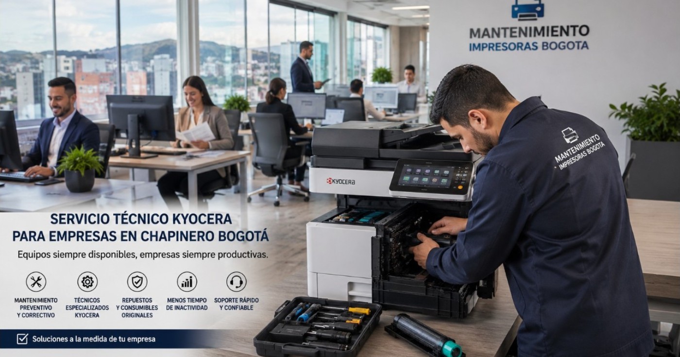 Servicio técnico de impresoras Kyocera para empresas en Chapinero Bogotá