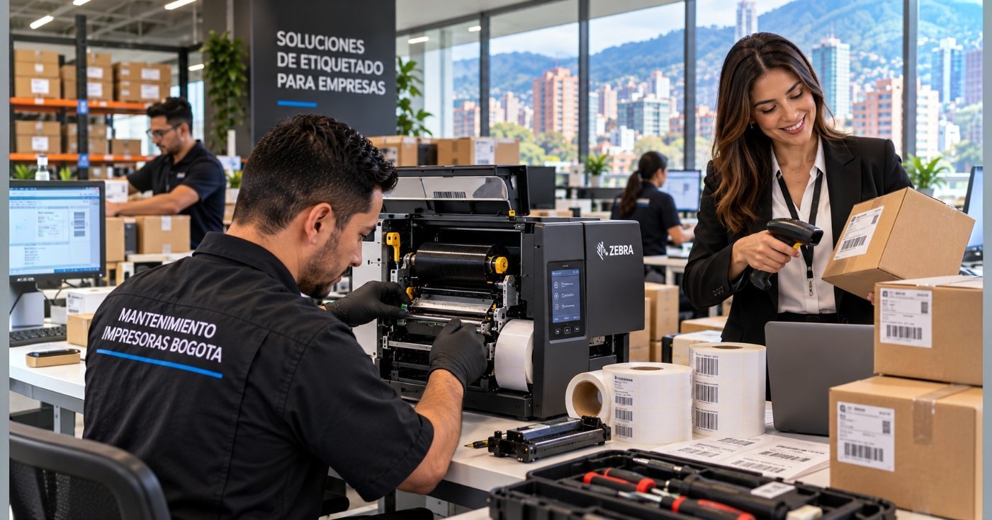 Servicio técnico de impresoras zebra para empresas en Chapinero Bogotá