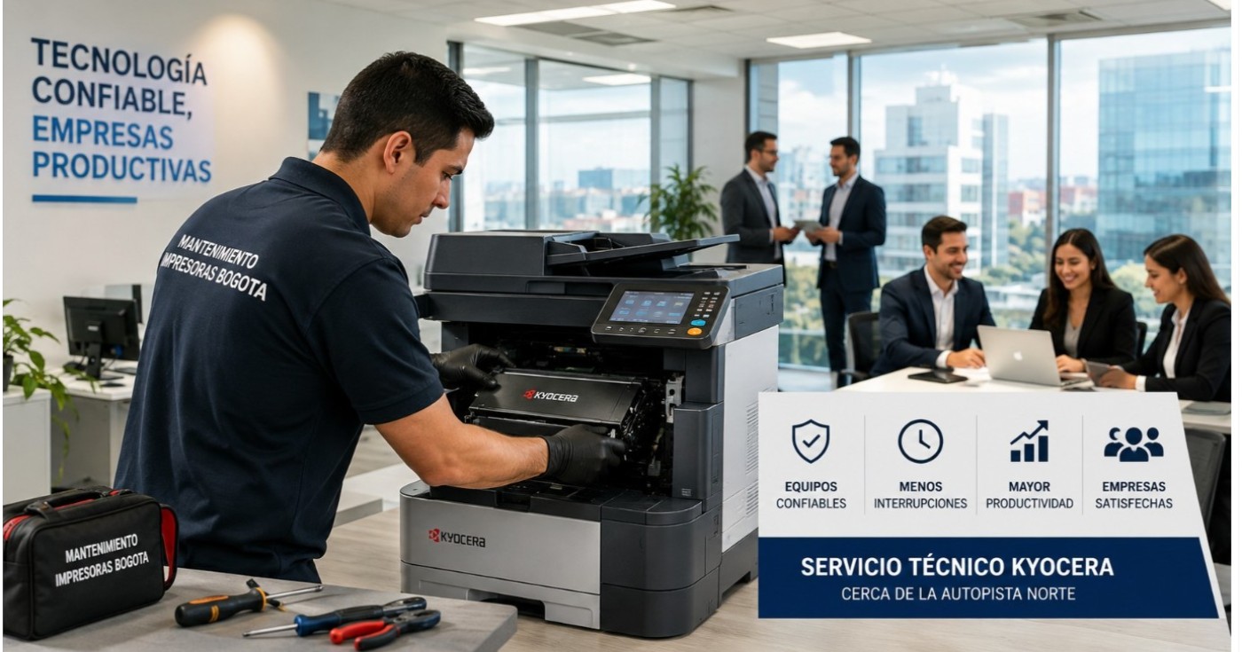 Servicio técnico Kyocera para empresas cerca de la Autopista Norte
