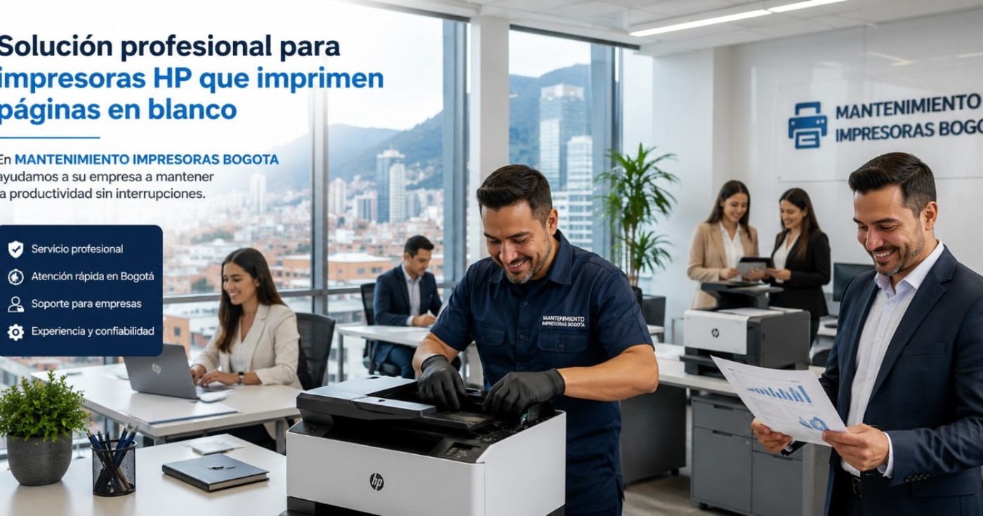 Solución profesional para impresoras HP que imprimen páginas en blanco