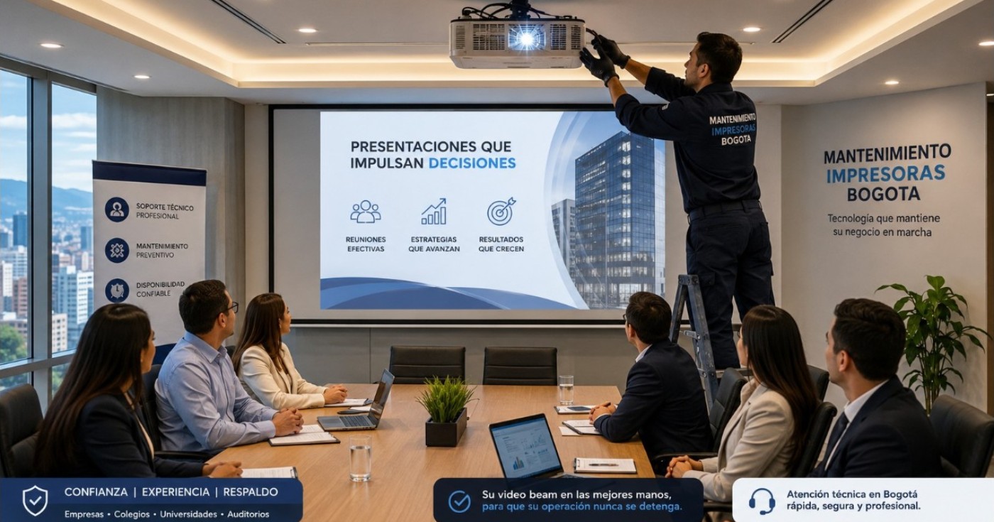 Soporte técnico para video beam utilizados diariamente